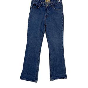 Original Threads Womens Blue Flat Front Cotton Straight Leg Denim Jeans Size 7/8